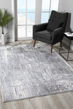 2’ x 4’ Blue Abstract Strokes Area Rug