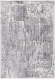 8’ x 11’ Blue Abstract Strokes Area Rug