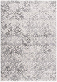 5’ x 8’ Cream and Gray Faded Filigree Area Rug