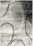 2’ x 12’ Gray Distressed Swirls Runner Rug
