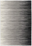 5’ x 8’ Black Transitional Striped Area Rug