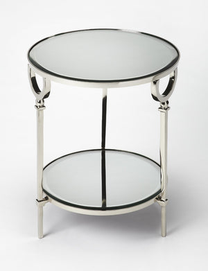 Butler Specialty Jolene Metal & Mirror End Table 3940140