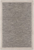 3’ x 10’ Sand and Gray Distressed Border Area Rug