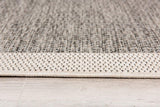 3’ x 10’ Sand and Gray Distressed Border Area Rug