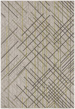 3’ x 10’ Sage Abstract Linework Runner Rug