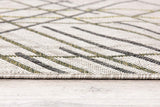 3’ x 10’ Sage Abstract Linework Runner Rug