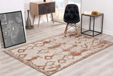 Brown Rust Distressed Area Rug