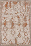 5’ x 8’ Brown Rust Distressed Area Rug