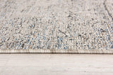 3’ x 10’ Blue and Gray Distressed Runner Rug