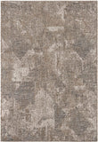 5’ x 8’ Ivory Distressed Diamonds Area Rug