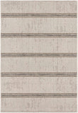 3’ x 10’ Ivory Transitional Striped Runner Rug