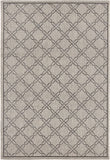 3’ x 10’ Gray Geometric Lattice Runner Rug