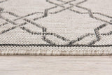 3’ x 10’ Gray Geometric Lattice Runner Rug