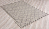 3’ x 10’ Gray Geometric Lattice Runner Rug