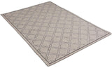 3’ x 10’ Gray Geometric Lattice Runner Rug