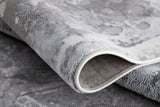 4’ x 6’ Gray Distressed Abstract Area Rug