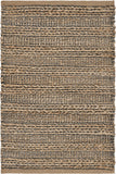 2’ x 3’ Gray and Tan Interwoven Scatter Rug