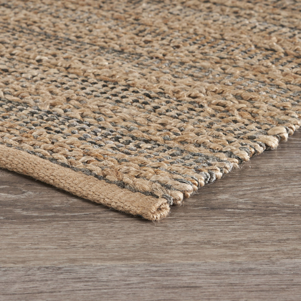 Tan and Gray Detailed Grid Scatter Rug – English Elm