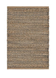 2’ x 3’ Gray and Tan Interwoven Scatter Rug