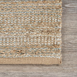 2’ x 3’ Blue and Tan Interwoven Scatter Rug