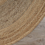 Two Toned Natural Jute Area Rug