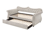 Adkins Transitional Daybed & Trundle Beige Fabric 39430-ACME