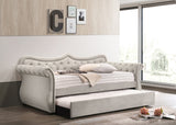 Adkins Transitional Daybed & Trundle Beige Fabric 39430-ACME