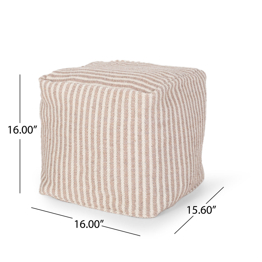 Arwen Boho Yarn Pouf – English Elm