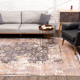 2’ x 5’ Gray Washed Out Persian Area Rug