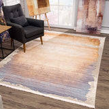 2’ x 13’ Beige Faded Sunset Runner Rug