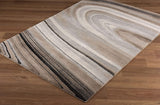 4’ x 6’ Cream and Tan Abstract Marble Area Rug