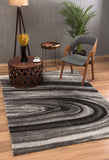 5’ x 8’ Dark Gray Abstract Illusional Area Rug