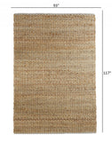 8’ x 10’ Natural Braided Jute Area Rug