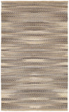 Gray and Tan Striated Runner Rug