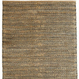 5’ x 8’ Gray and Natural Braided Striped Area Rug