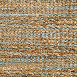 8’ x 10’ Blue and Natural Braided Jute Area Rug