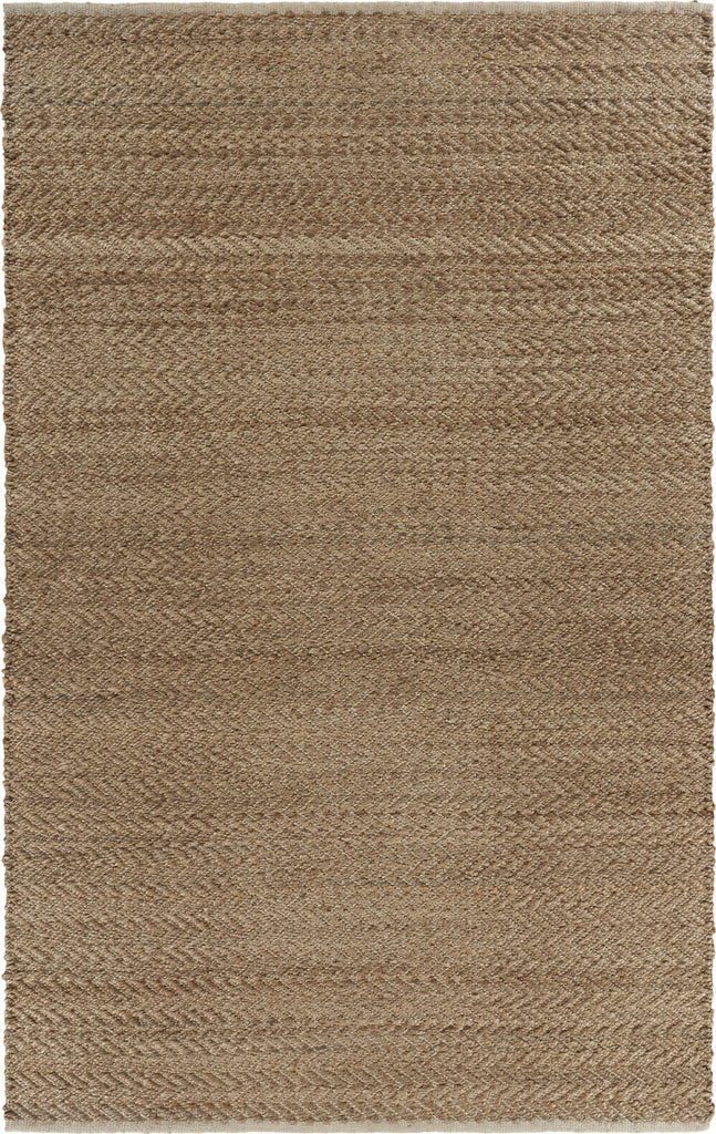 8’ x 10’ Natural Toned Chevron Pattern Area Rug