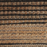 8’ x 10’ Tan and Black Eclectic Striped Area Rug