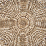 8’ Round Natural Coiled Area Rug