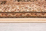 8’ x 11’ Cream and Black Decorative Area Rug