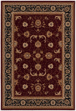 2’ x 6’ Red and Black Ornamental Area Rug