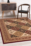 2’ x 4’ Red Decorative Diamonds Area Rug