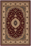 4’ x 6’ Red Floral Medallion Area Rug