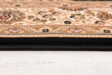 2’ x 10’ Black and Beige Embellished Runner Rug