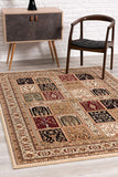 2’ x 10’ Cream Traditional Decorative Runner Rug