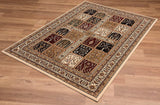 2’ x 10’ Cream Traditional Decorative Runner Rug