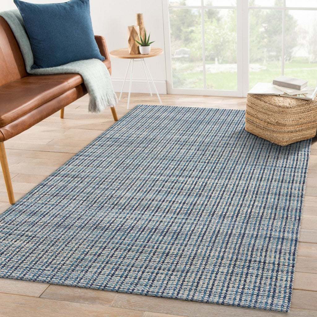 Classic Blue Jute Scatter Rug – English Elm