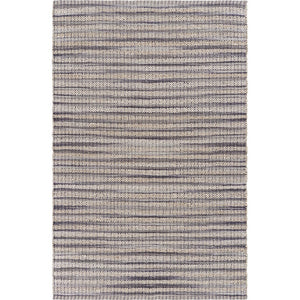 8’ x 10’ Brown and Gray Striped Area Rug