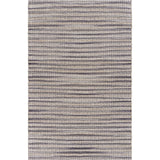 Brown and Gray Striped Area Rug