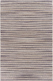 9’ x 12’ Brown and Gray Striped Area Rug
